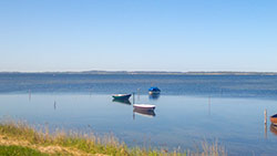 Boote auf dem Bodden